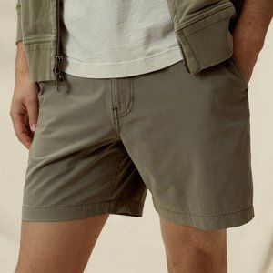 Buck Mason Deck Shorts -- Vintage Hunter, 6" Inseam, 32